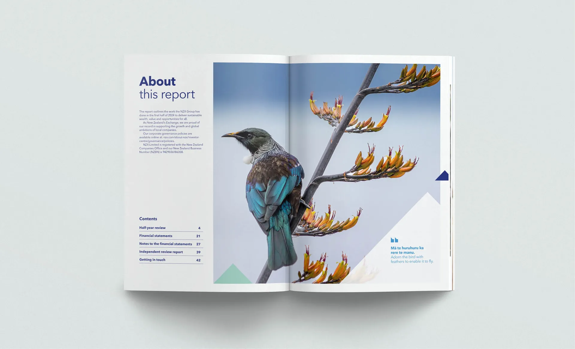 Consistent Brand Design for NZX Interim & Annual Reports gallery 1