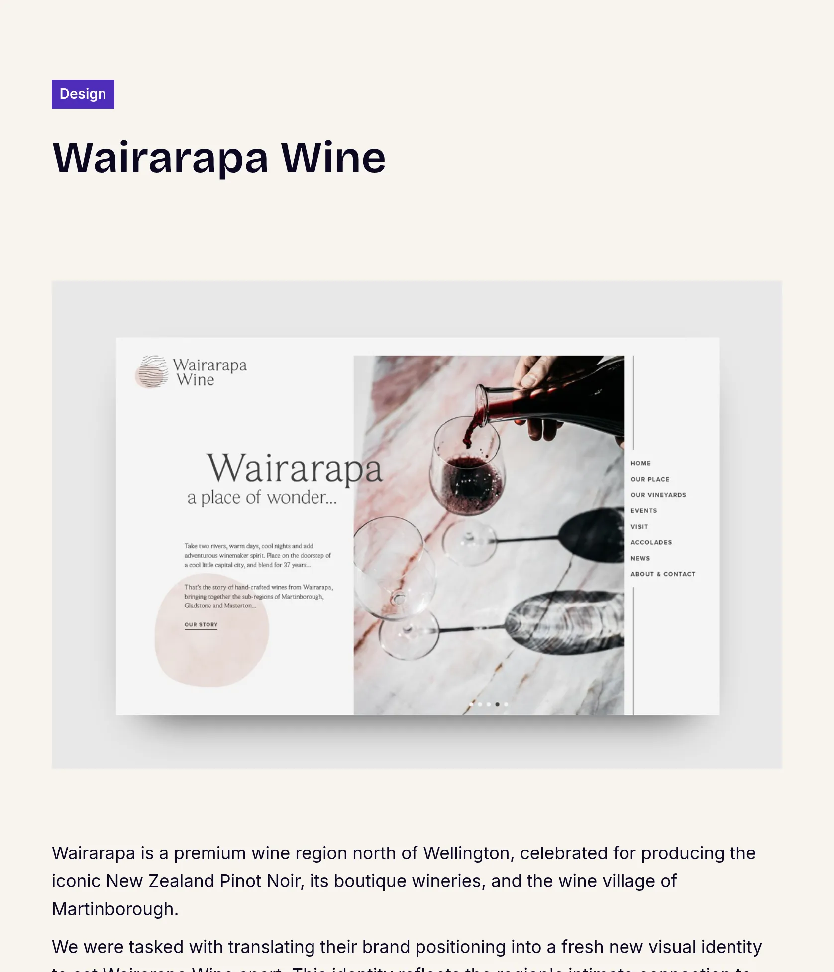 Brand Identity Design for Wairarapa Wine Region