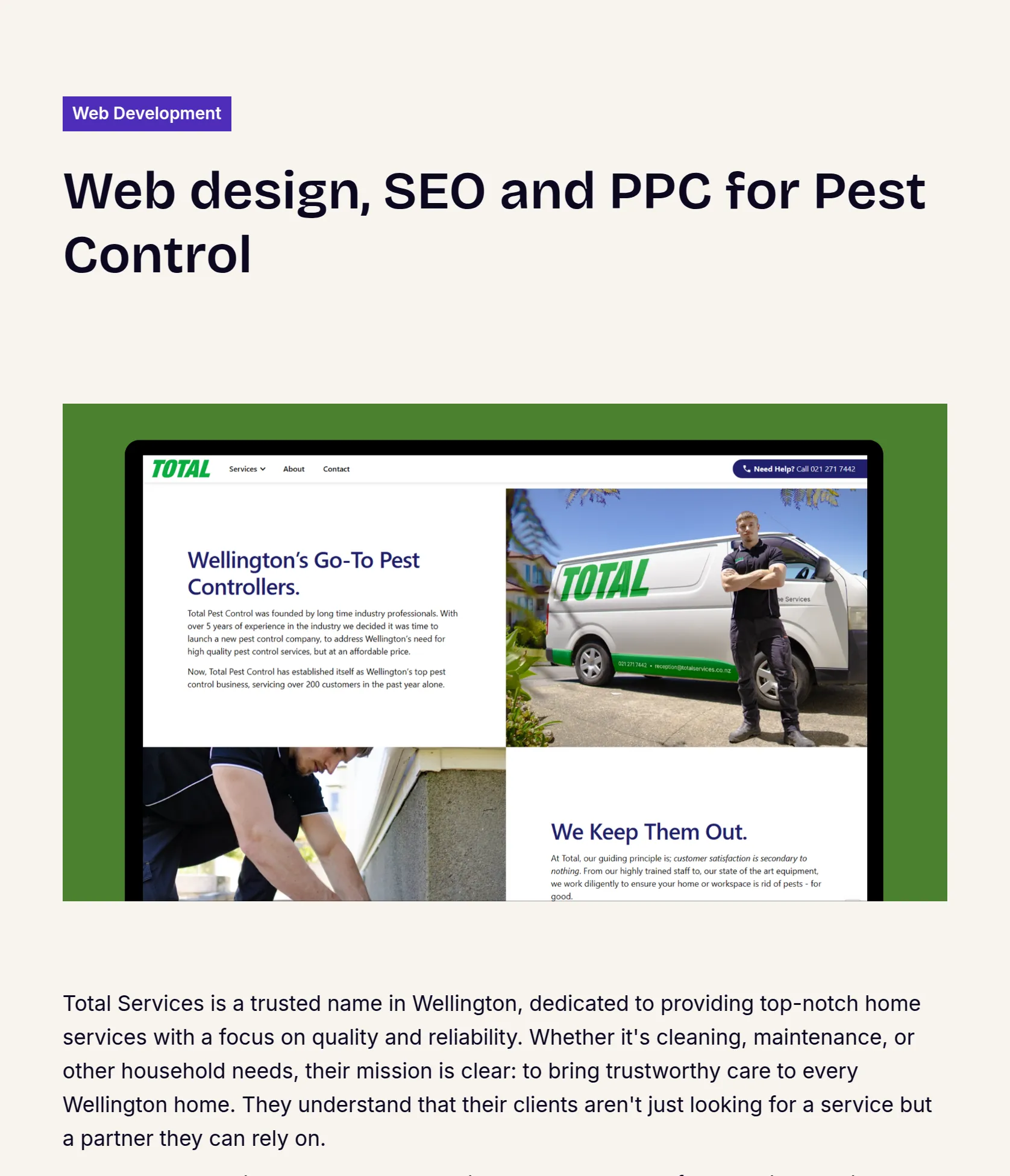 Brand Identity and Marketing for Total Services Wellington