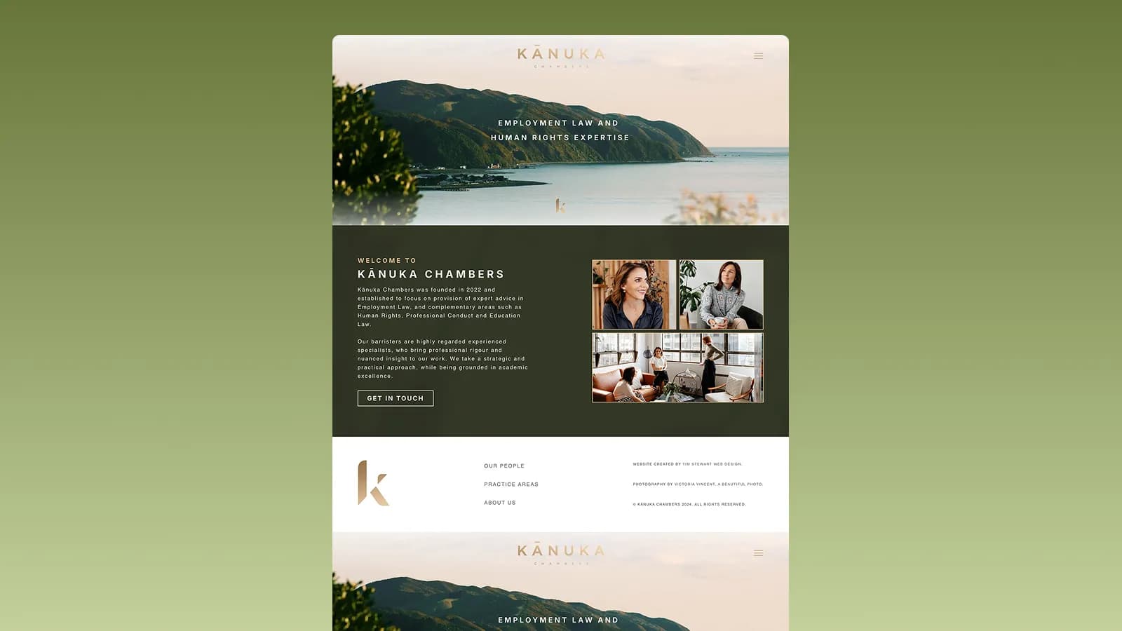 Bespoke Website Design for Kanuka Chambers
