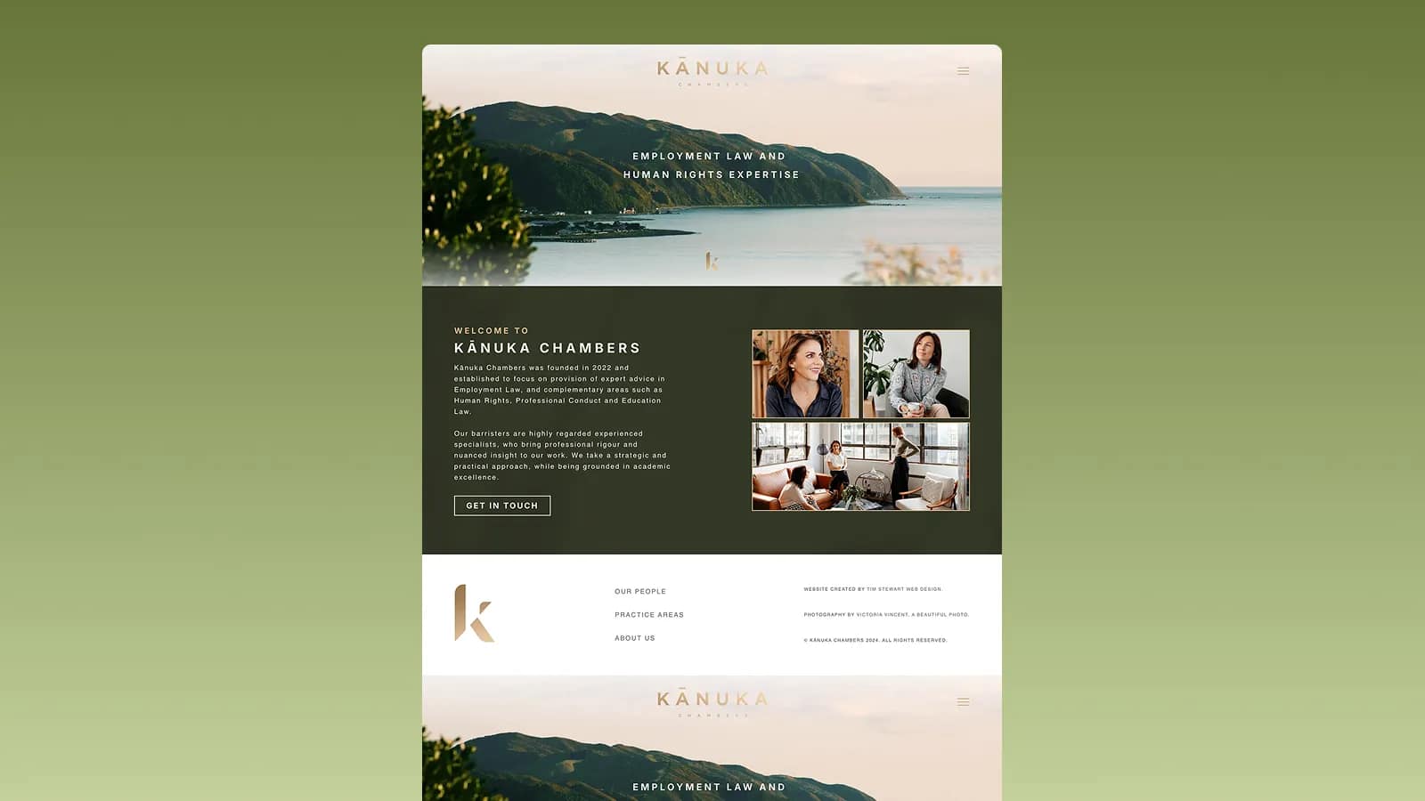 Bespoke Website Design for Kanuka Chambers