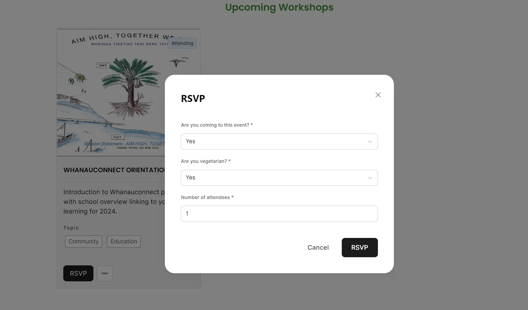 WhanauConnect: Event Management Platform for Robertson Road School gallery 1